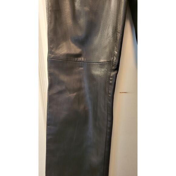 Hugo Buscati Collection Vintage Black Leather Pants Women's Size 8 - Picture 7 of 16